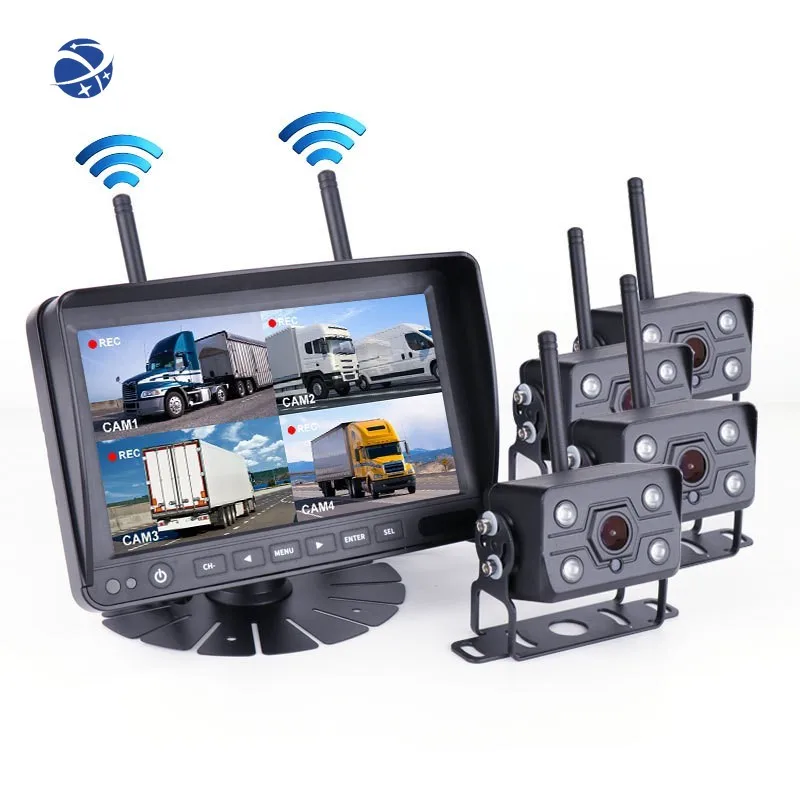 YYHC Optimal Safety with 7-Inch HD 4-Channel Wireless Camera Kit: AHD Waterproof Full Set
YYHC Optimal Safety with 7-Inch HD 4-Channel Wireless Camera Kit: AHD Waterproof Full Set