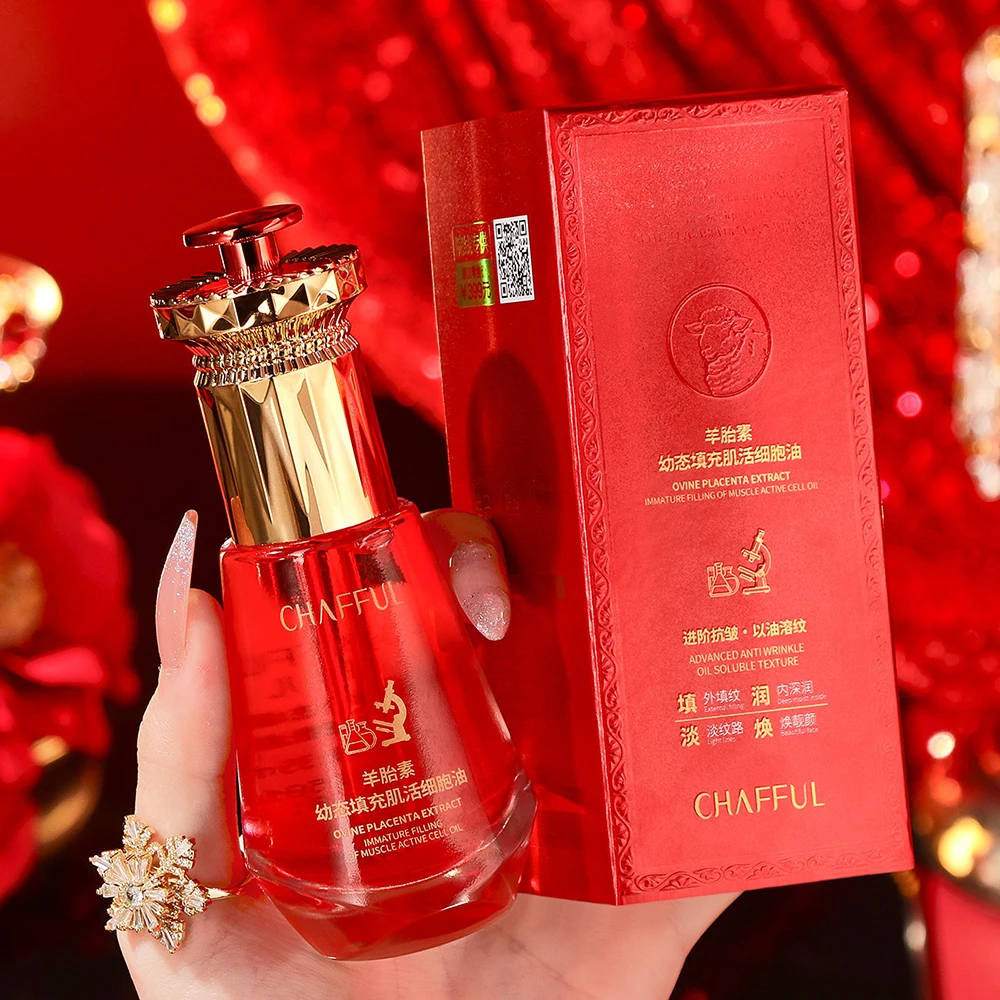 Sheep Placenta Filling With Muscle Active Cell Oil Essence Nourishing Facial Moisturizing Elastic Firming Face Serum Skincare
Sheep Placenta Filling With Muscle Active Cell Oil Essence Nourishing Facial Moisturizing Elastic Firming Face Serum Skincare