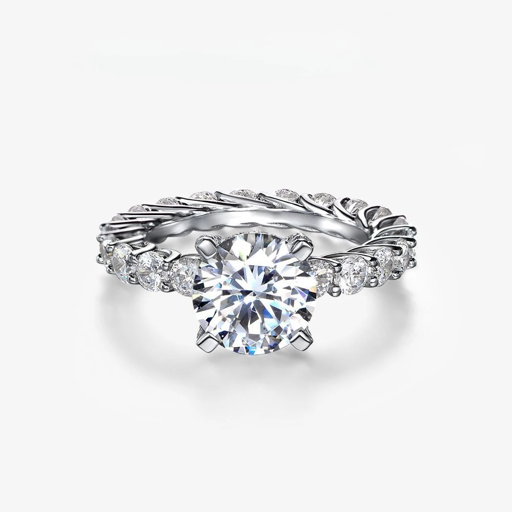 S925 pure silver 3-carat round 9mm high carbon diamond ring, women's full diamond luxury engagement ring
S925 pure silver 3-carat round 9mm high carbon diamond ring, women's full diamond luxury engagement ring