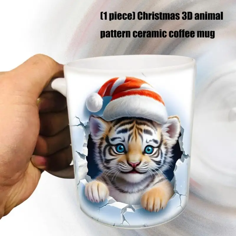 Рождественская тематическая керамическая кофейная чашка шляпа Санта-Клауса с животным узором, прочная кухонная утварь для
Рождественская тематическая керамическая кофейная чашка шляпа Санта-Клауса с животным узором, прочная кухонная утварь для