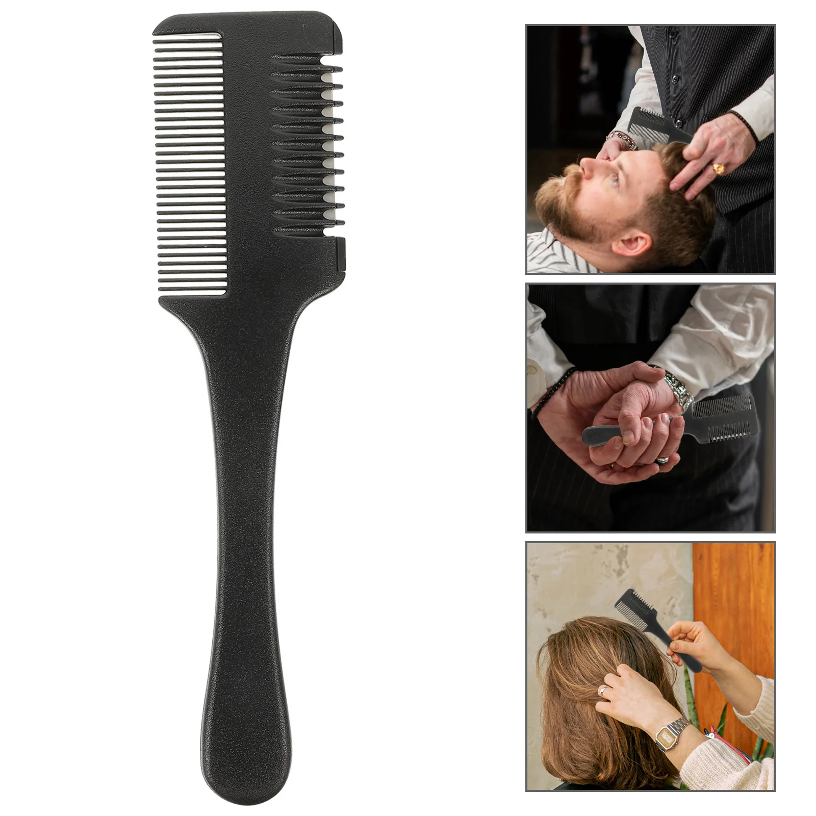3Pcs Durable Hair Cutting Comb with Fine Workmanship Double Side for Trimming and Sectioning Comfortable Grip Handle
3Pcs Durable Hair Cutting Comb with Fine Workmanship Double Side for Trimming and Sectioning Comfortable Grip Handle