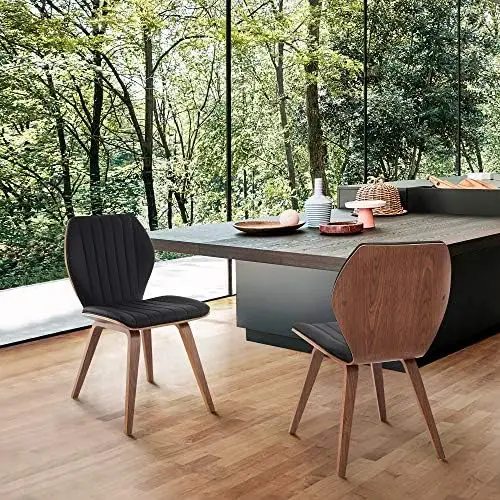 Ontario Faux Leather and Wood Dining Chairs-, 19 Seat Height, Black/Walnut Kitchen items Chairs set of Waiting room chair
Ontario Faux Leather and Wood Dining Chairs-, 19 Seat Height, Black/Walnut Kitchen items Chairs set of Waiting room chair
