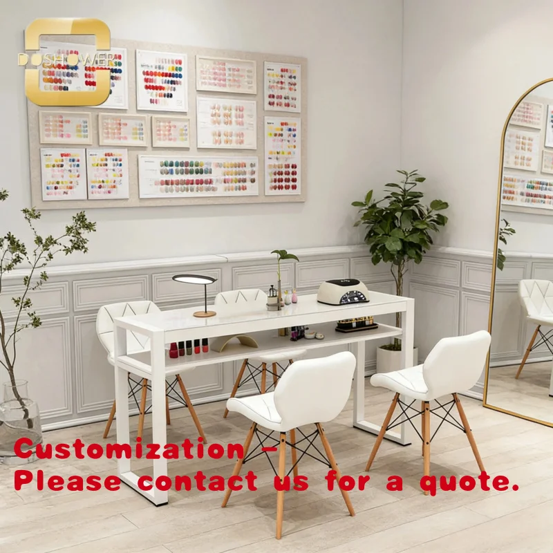 Customize.Customized Manicure Table Nail Station Marble with Storage Shelf and Built-in Dust Collector Beauty Studio
Customize.Customized Manicure Table Nail Station Marble with Storage Shelf and Built-in Dust Collector Beauty Studio