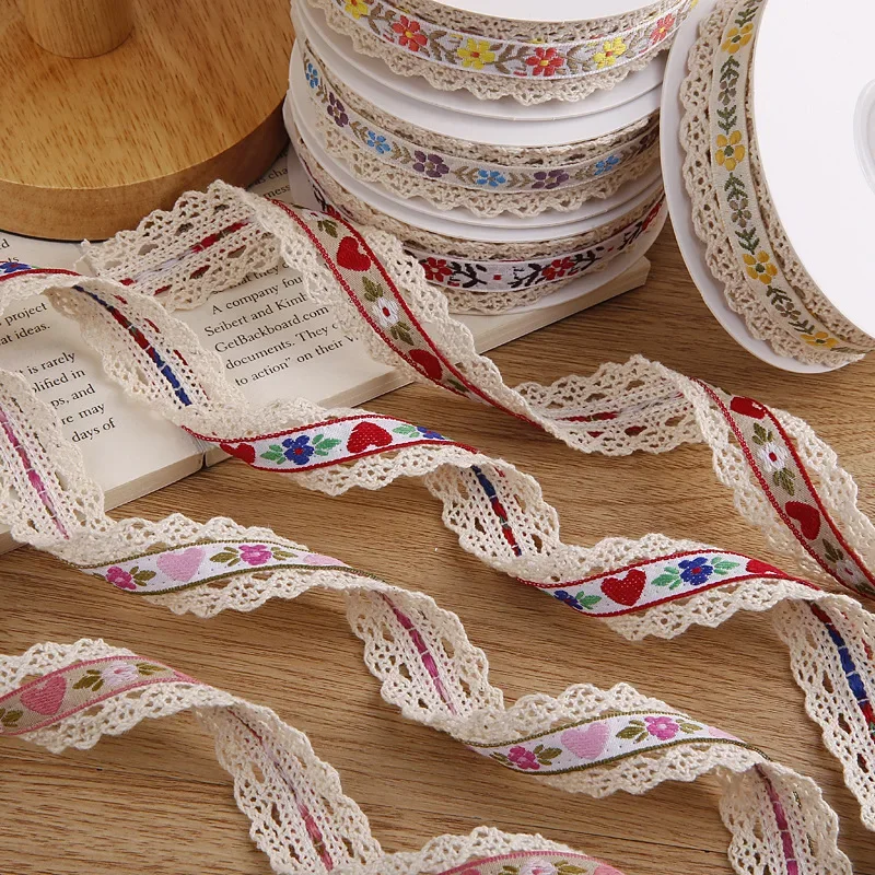 25mm Embroidered Printed Lace and Woven Straps Ribbon for DIY Hair Bow Accessories Girl Hairpin Material Flower Packaging Tape
25mm Embroidered Printed Lace and Woven Straps Ribbon for DIY Hair Bow Accessories Girl Hairpin Material Flower Packaging Tape