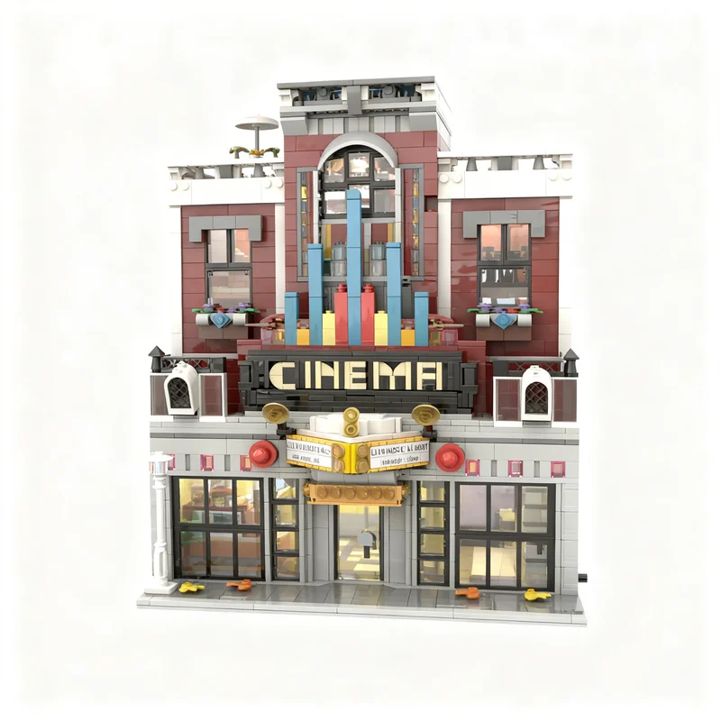 2635PCS MOC Street View Cinema Build Jazz Club Model Custom Building Blocks Architecture DIY Assembly Display Gift Building Set
2635PCS MOC Street View Cinema Build Jazz Club Model Custom Building Blocks Architecture DIY Assembly Display Gift Building Set