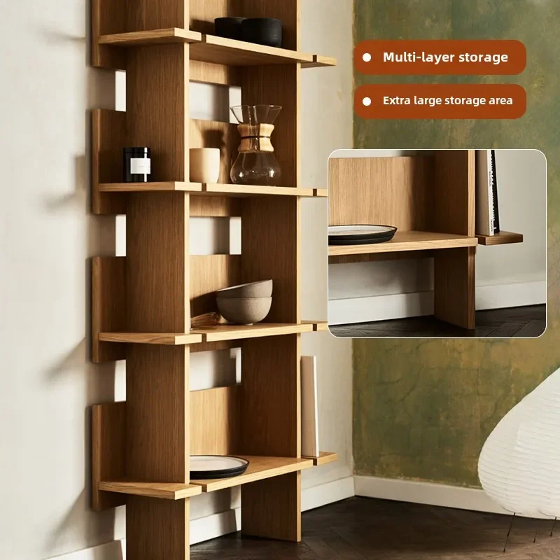 Solid wood bookshelf ultra-thin bedroom living room wall storage integrated wall storage
Solid wood bookshelf ultra-thin bedroom living room wall storage integrated wall storage