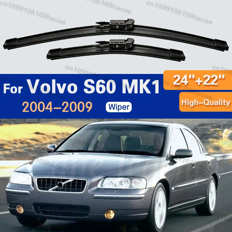 Silicone & rubber Front Wiper Blades Set For Volvo S60 MK1 2004 - 2009 Windshield Windscreen Window Brush 24"+22"
Silicone & rubber Front Wiper Blades Set For Volvo S60 MK1 2004 - 2009 Windshield Windscreen Window Brush 24"+22"