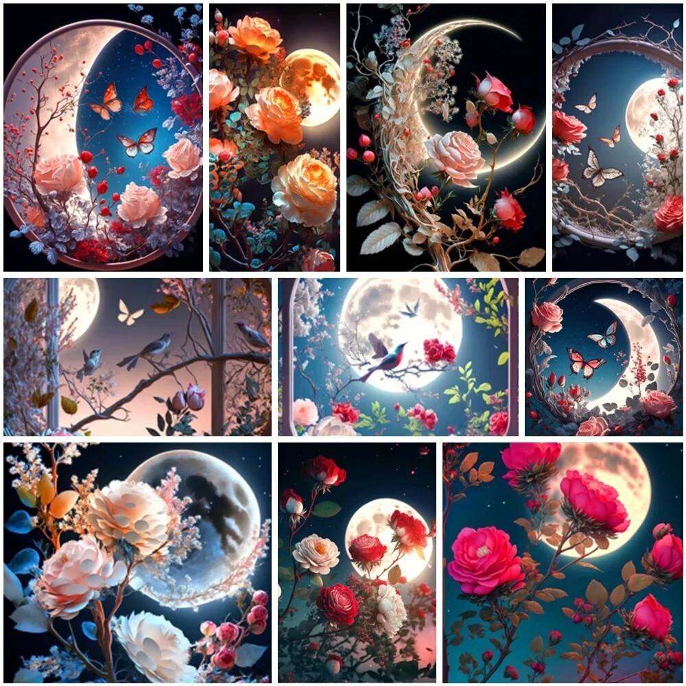 Landscape Moon Flowers Printed Cross Stitch Embroidery Kit DMC Threads Painting Hobby Handmade Needlework Design Stamped Sales
Landscape Moon Flowers Printed Cross Stitch Embroidery Kit DMC Threads Painting Hobby Handmade Needlework Design Stamped Sales