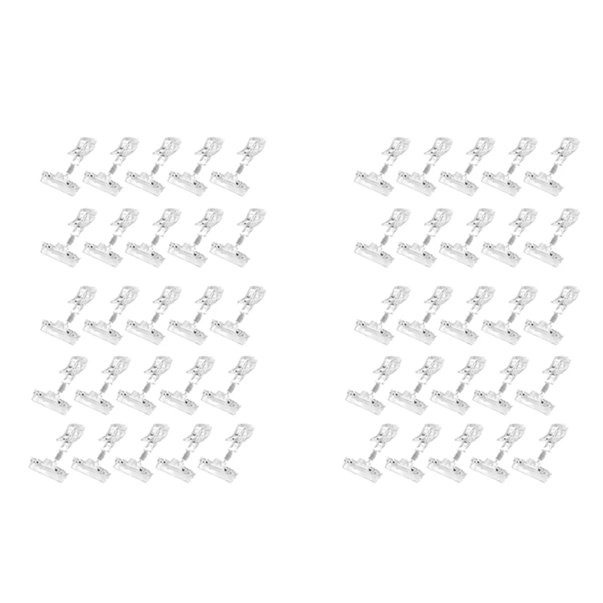 50 Pack Plastic Merchandise Sign Clip Rotatable Clip-on Holder Display Clip Holder Stand Price Display Holders,Clear
50 Pack Plastic Merchandise Sign Clip Rotatable Clip-on Holder Display Clip Holder Stand Price Display Holders,Clear