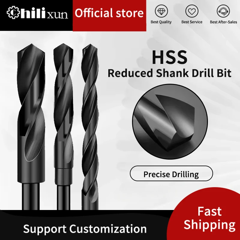 HILIXUN 1pcs 9.7mm 12.7mm Shank Metal Drill HSS Fried Dough Twists Drill 12-35mm Stainless Steel Steel Punching Tool 드릴비트 сверла
HILIXUN 1pcs 9.7mm 12.7mm Shank Metal Drill HSS Fried Dough Twists Drill 12-35mm Stainless Steel Steel Punching Tool 드릴비트 сверла
