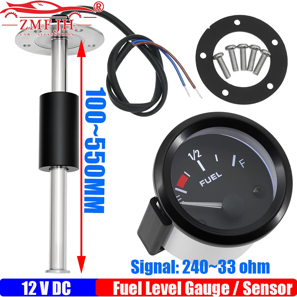 12V 52MM Fuel Level Gauge White LED 240-33ohm Fuel Level Sensor for Petrol Car Oil Tank Meter Indicator Sensor 100-500MM Optiona
12V 52MM Fuel Level Gauge White LED 240-33ohm Fuel Level Sensor for Petrol Car Oil Tank Meter Indicator Sensor 100-500MM Optiona