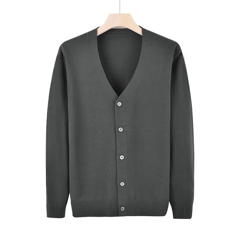 Korean Style Men Knitted Cardigan, New Style for Spring and Autumn, Loose Knitted Sweater with Large V-neck, Versatile Thin Coat
Korean Style Men Knitted Cardigan, New Style for Spring and Autumn, Loose Knitted Sweater with Large V-neck, Versatile Thin Coat