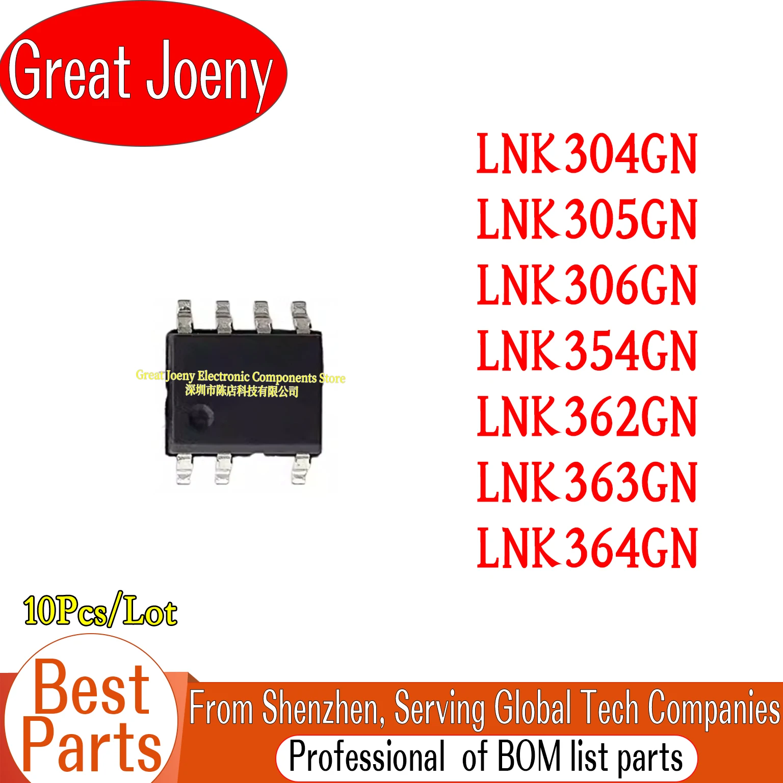 (10piece)100% New LNK304GN LNK305GN LNK306GN LNK354GN LNK362GN LNK363GN LNK364GN sop-7 Chipset
(10piece)100% New LNK304GN LNK305GN LNK306GN LNK354GN LNK362GN LNK363GN LNK364GN sop-7 Chipset