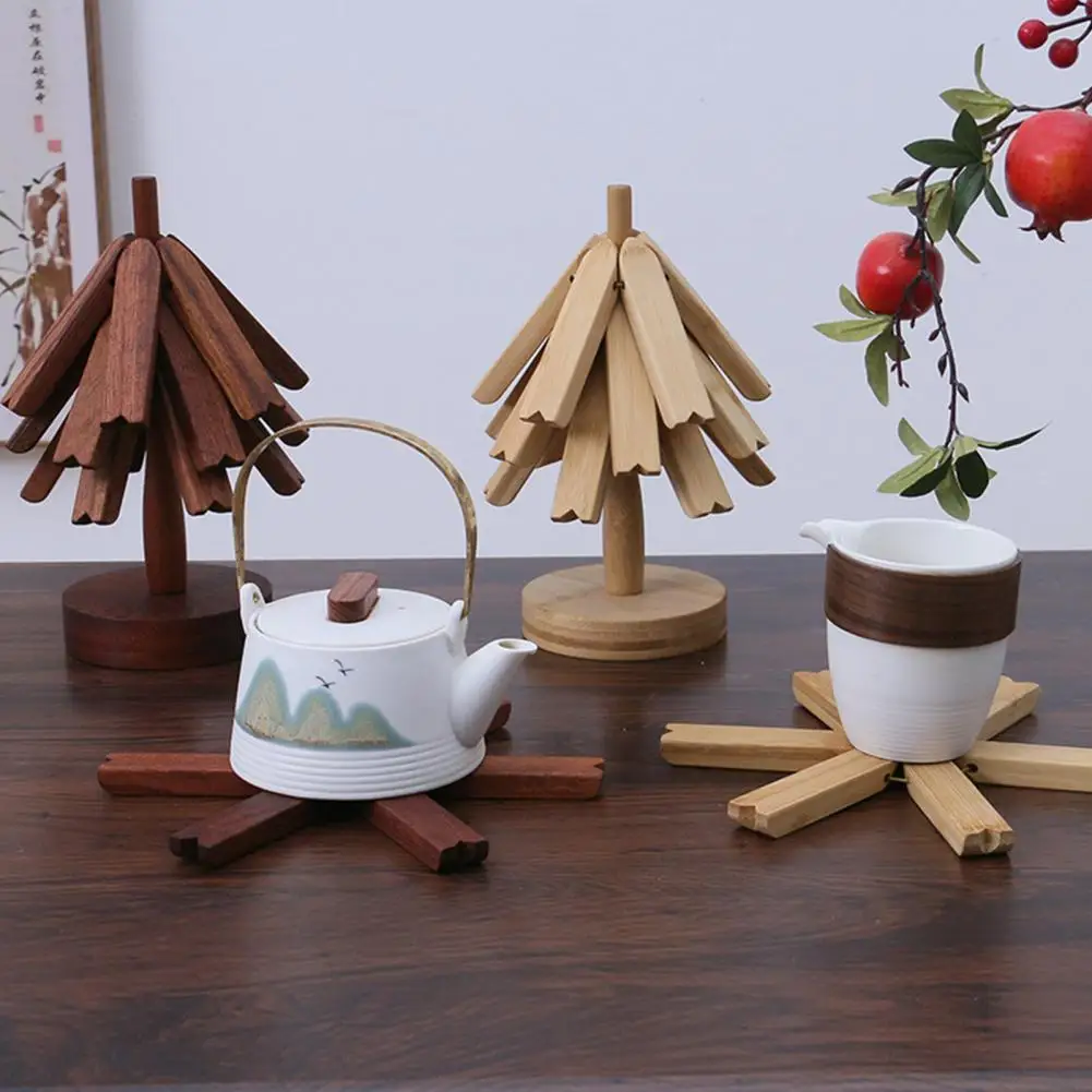 Wooden Trivets for Hot Pots Handcrafted Wooden Hot Pads Wooden Trivets Set with Tree-shaped Design for Hot Dishes for Kitchen
Wooden Trivets for Hot Pots Handcrafted Wooden Hot Pads Wooden Trivets Set with Tree-shaped Design for Hot Dishes for Kitchen