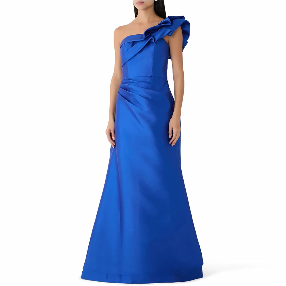 Elegant Royal Blue Women's Evening Dress For Wedding A Line Formal Party Gown Floor Length Prom Dress Ruffles Saudi Dress
Elegant Royal Blue Women's Evening Dress For Wedding A Line Formal Party Gown Floor Length Prom Dress Ruffles Saudi Dress