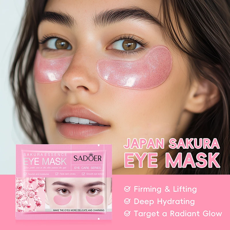SAKURA Eye Mask Anti-Wrinkle Eye Patches Fade Fine Line Remove Dark Circle Bag Anti-Puffiness Moisturizing Brighten Skin Care
SAKURA Eye Mask Anti-Wrinkle Eye Patches Fade Fine Line Remove Dark Circle Bag Anti-Puffiness Moisturizing Brighten Skin Care