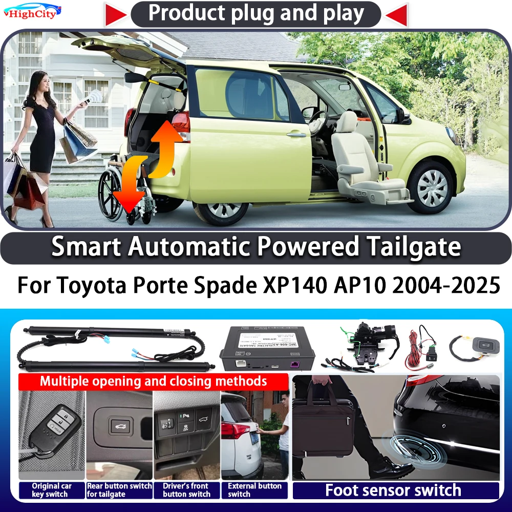 For Toyota Porte Spade XP140 AP10 2004-2025 OEM Smart Automatic Powered Tailgate Key Control Trunk Lift Close Kit Power Tailgate
For Toyota Porte Spade XP140 AP10 2004-2025 OEM Smart Automatic Powered Tailgate Key Control Trunk Lift Close Kit Power Tailgate
