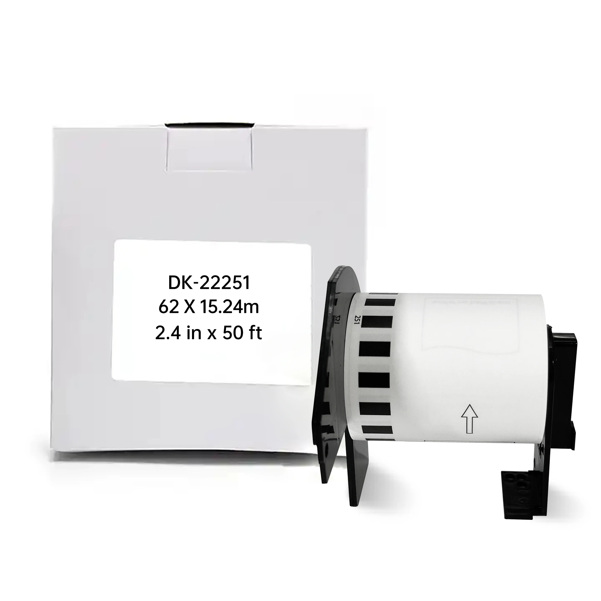Compatible Brother DK-22251 DK2251 Continuous Thermal Paper Label Black & Red on White 62mm wide label roll and holder cartridge
Compatible Brother DK-22251 DK2251 Continuous Thermal Paper Label Black & Red on White 62mm wide label roll and holder cartridge