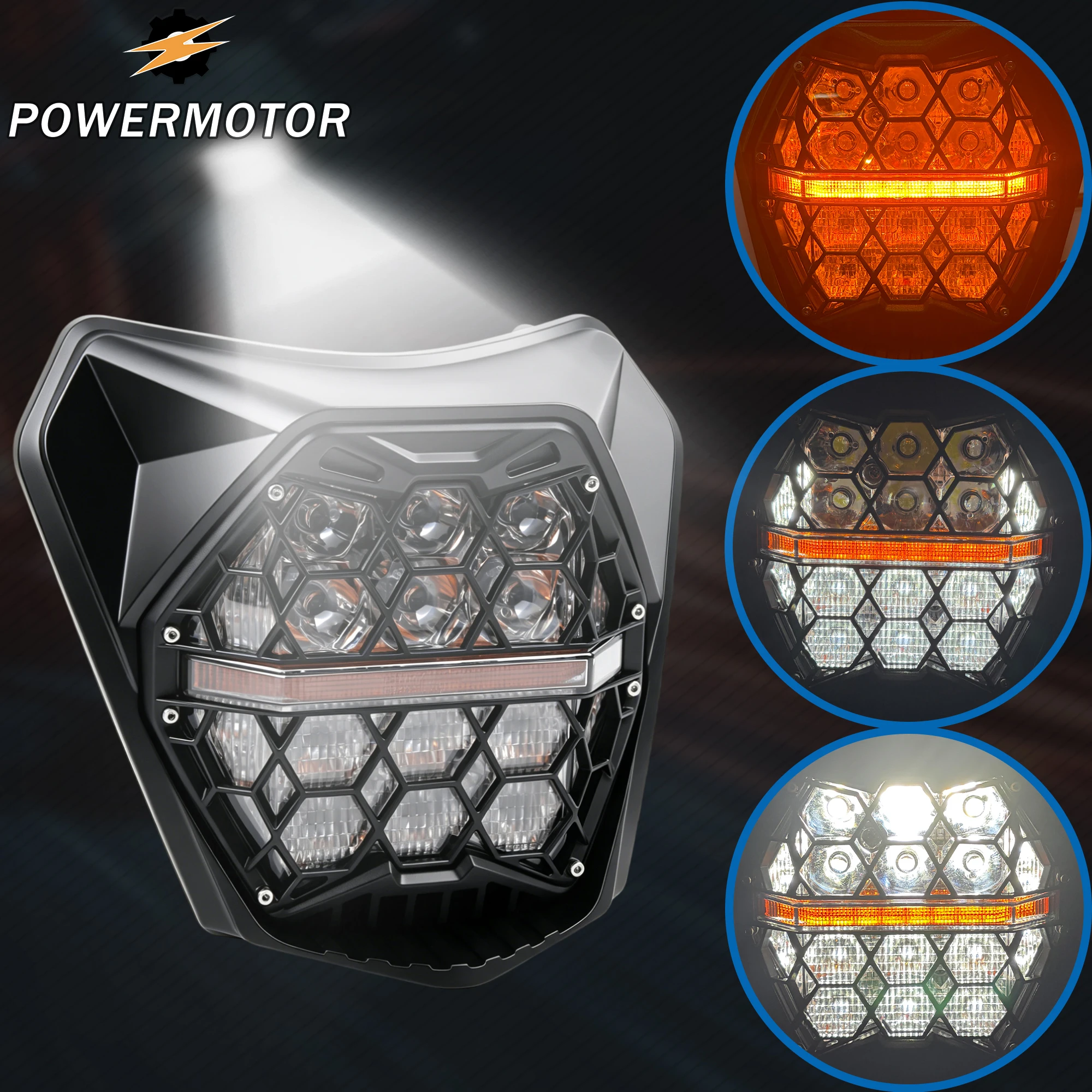 DirtBike Motorcycle LED Headlight for KTM EXC EXCF XC XCF XCW XCFW SX SXF 125 150 250 300 350 450 530 Motocross DRL HeadLamp
DirtBike Motorcycle LED Headlight for KTM EXC EXCF XC XCF XCW XCFW SX SXF 125 150 250 300 350 450 530 Motocross DRL HeadLamp