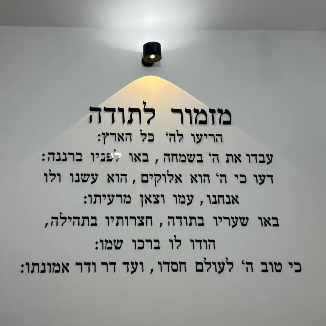 Hymn of Thanksgiving Hebrew Prayer Plaque 3D Laser Cut Acrylic Wall Art Jewish Home Blessing Wall Art Scripture Wall Decor
Hymn of Thanksgiving Hebrew Prayer Plaque 3D Laser Cut Acrylic Wall Art Jewish Home Blessing Wall Art Scripture Wall Decor