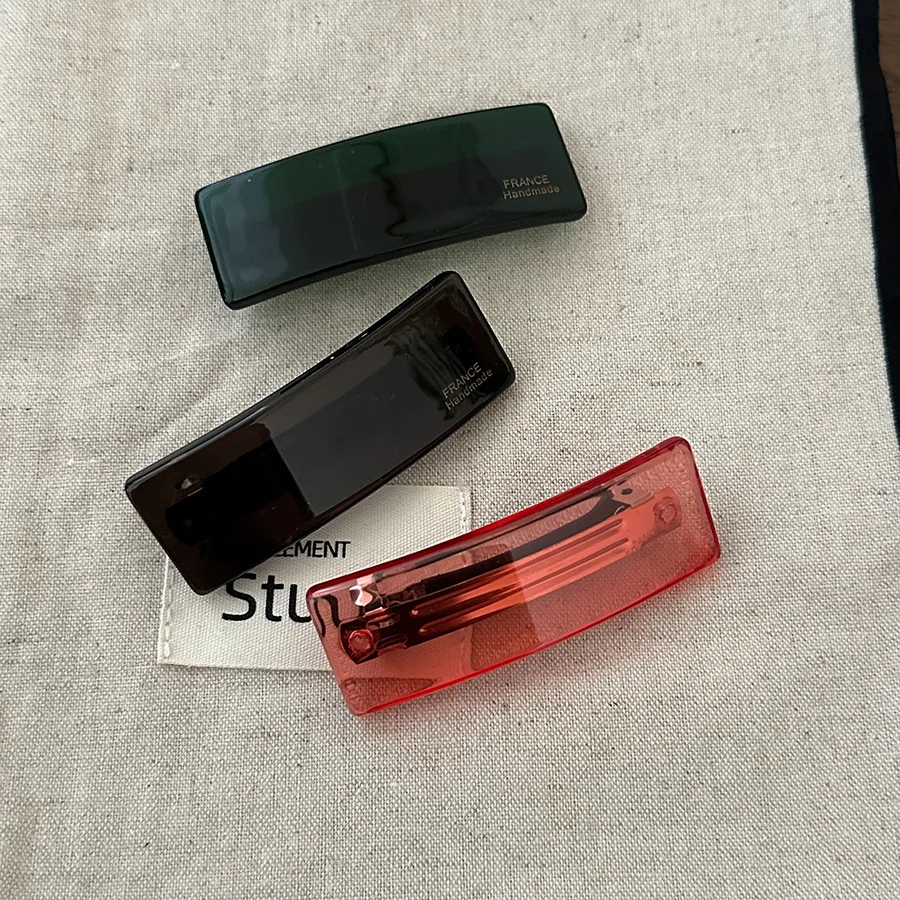 Acrylic Square Side Spring Clip For Bangs French Elegant Acetate Gradient Translucent Korean Japanese Style Hair Accessory
Acrylic Square Side Spring Clip For Bangs French Elegant Acetate Gradient Translucent Korean Japanese Style Hair Accessory