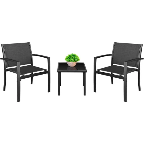 3 Pieces Patio urniture Set Outdoor Patio Contion Textilene Bistro Set ern Porch Lawn Chairs with Coee Table or Home and Balcony
3 Pieces Patio urniture Set Outdoor Patio Contion Textilene Bistro Set ern Porch Lawn Chairs with Coee Table or Home and Balcony