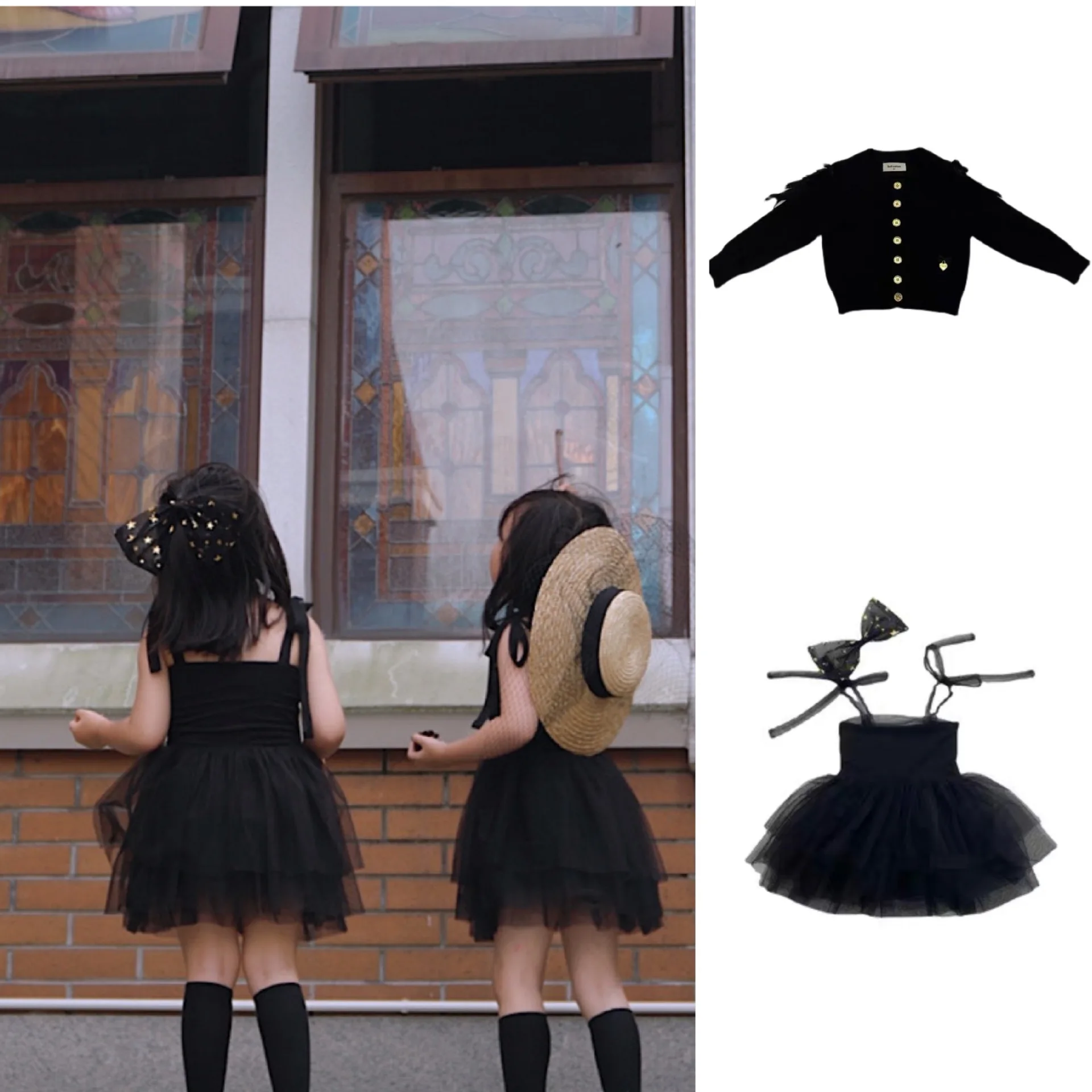 Girls' Spring and Autumn New Black Mesh Dress Cake Puff Skirt Sleeveless Tulle Fluffy Casual Skirt for Girls Birthday Party 2-9Y
Girls' Spring and Autumn New Black Mesh Dress Cake Puff Skirt Sleeveless Tulle Fluffy Casual Skirt for Girls Birthday Party 2-9Y