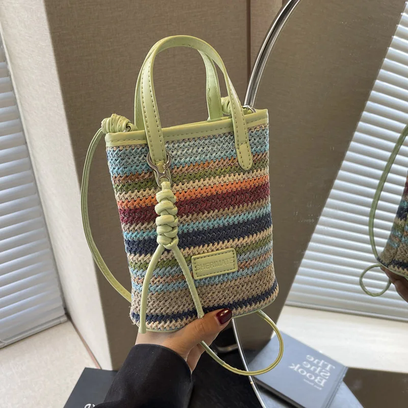 Woven Bag for Women, Summer New Fashion Straw Cell Phone Crossbody Purse, Korean Style Minimalist Small Shoulder Bag
Woven Bag for Women, Summer New Fashion Straw Cell Phone Crossbody Purse, Korean Style Minimalist Small Shoulder Bag