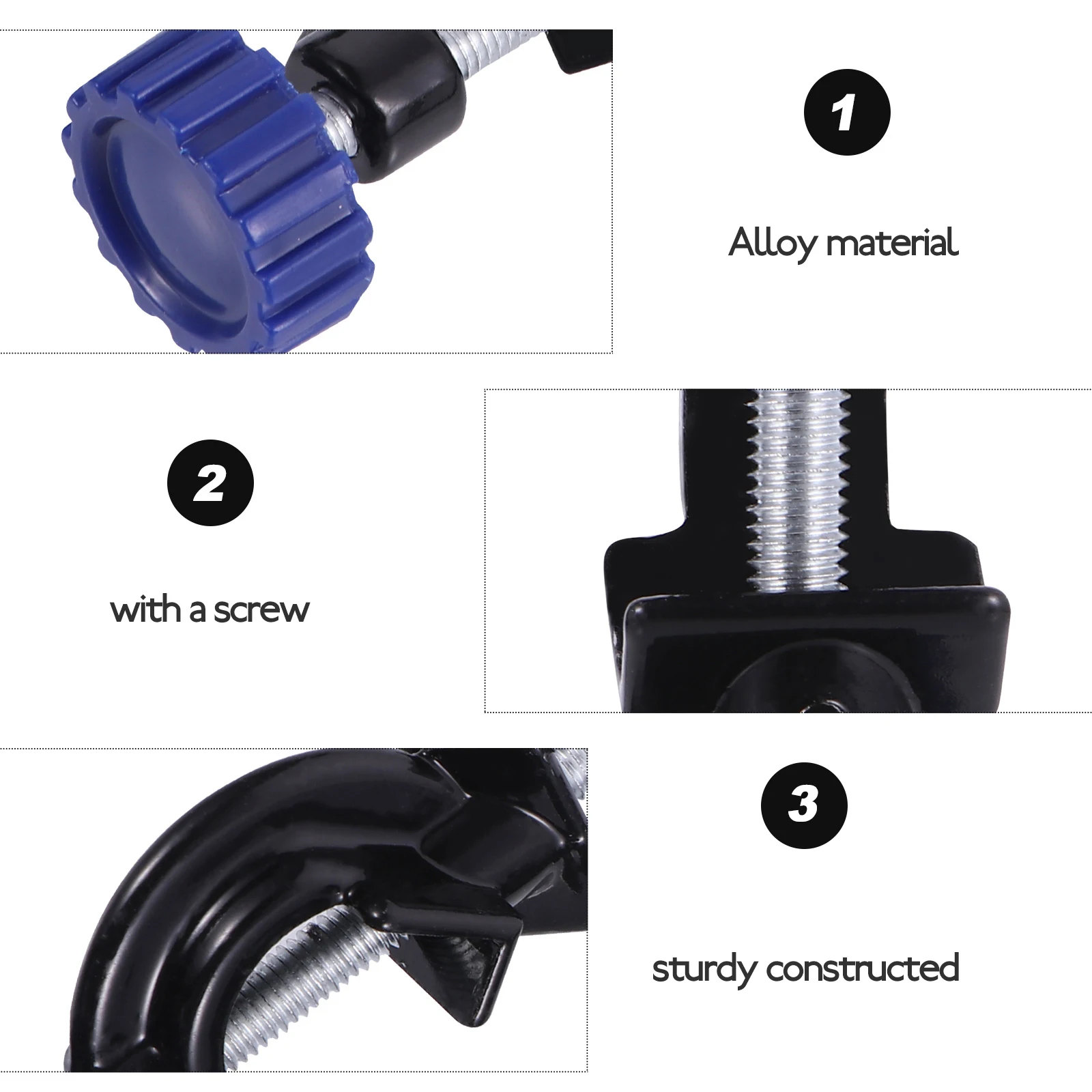 2pcs Blue Knob Universal Clip Holder Alloy Right Angle Adjustable Lab Clamp Boss Head Plastic Spraying Corrosion
2pcs Blue Knob Universal Clip Holder Alloy Right Angle Adjustable Lab Clamp Boss Head Plastic Spraying Corrosion