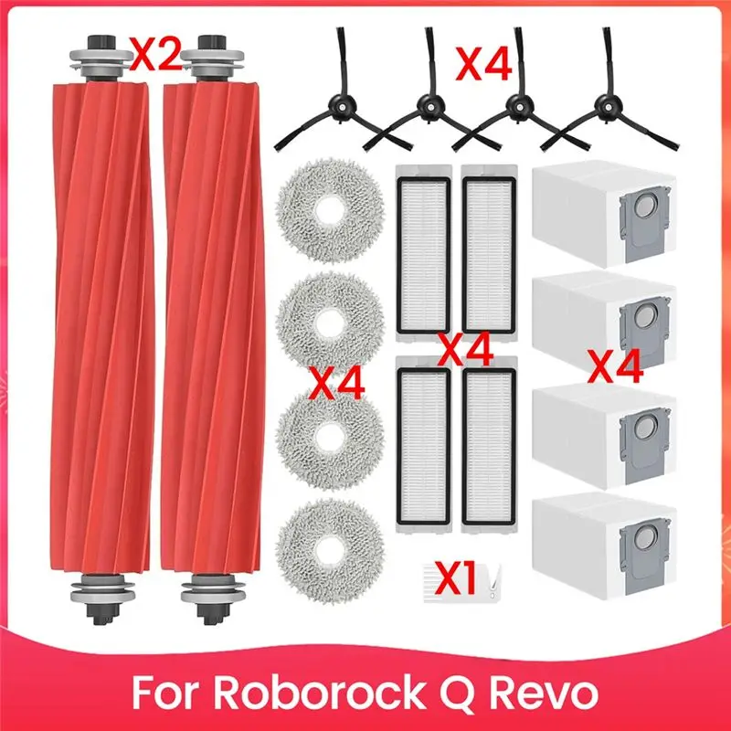 N10R-Accessories For Roborock Q Revo Replacement Parts Robot Vacuum Cleaner Accessory Set Brush Filter Mop Bags
N10R-Accessories For Roborock Q Revo Replacement Parts Robot Vacuum Cleaner Accessory Set Brush Filter Mop Bags