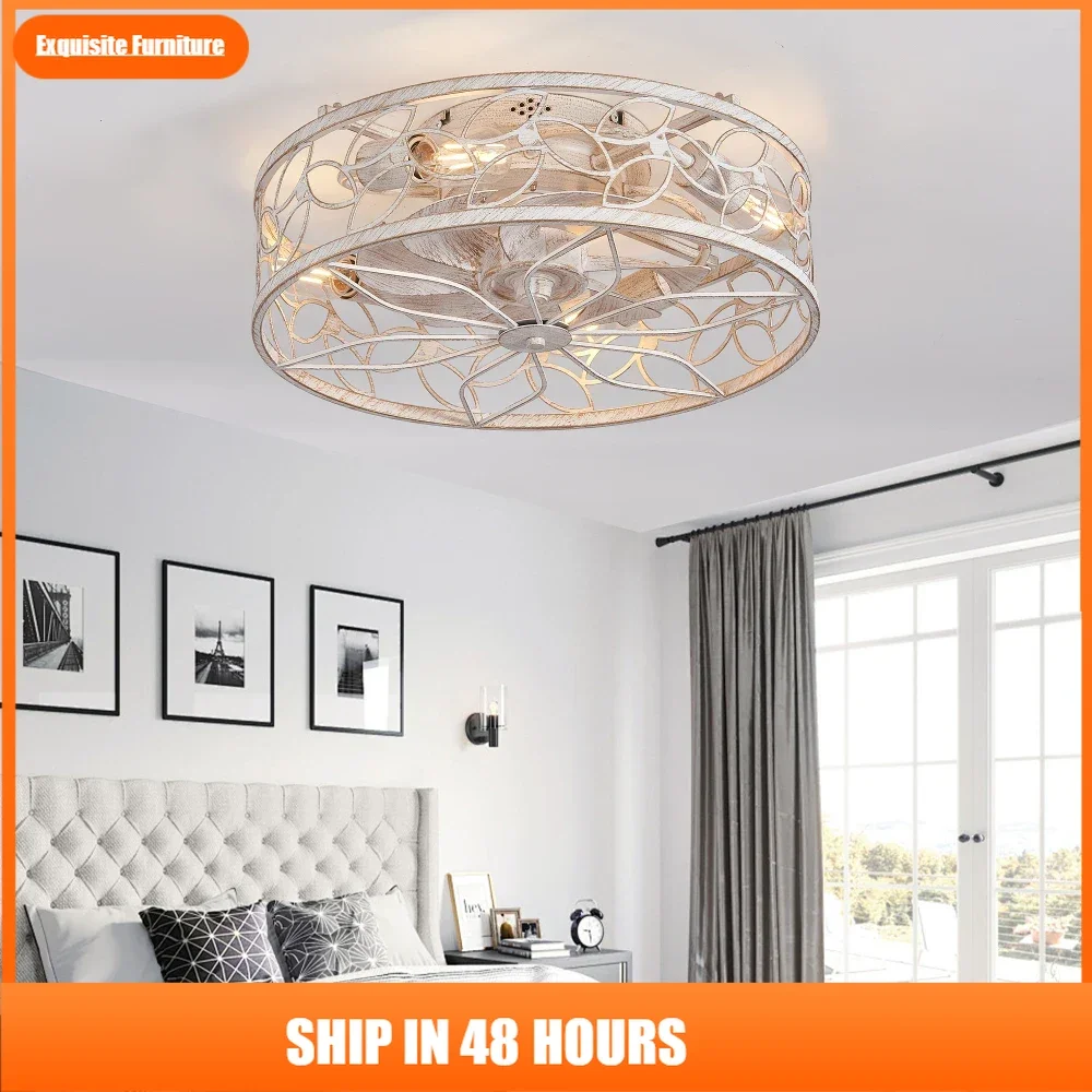 18-inch White Vintage Caged Ceiling Fan Light – Quiet Operation, Remote Control, Industrial Style for Living(Bulb Not Included)
18-inch White Vintage Caged Ceiling Fan Light – Quiet Operation, Remote Control, Industrial Style for Living(Bulb Not Included)
