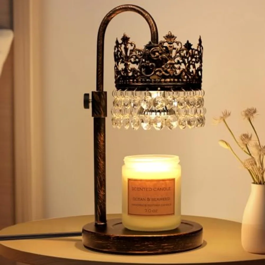Candle Warmer Lamp with Timer Dimmer Adjustable Height with 2 Bulbs Crystal Candle Lamp Elegant Home Decor for Valentine's Day
Candle Warmer Lamp with Timer Dimmer Adjustable Height with 2 Bulbs Crystal Candle Lamp Elegant Home Decor for Valentine's Day