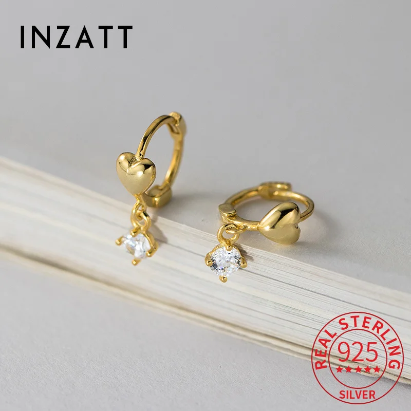 INZATT Real 925 Sterling Silver 18K Heart Zircon Pendant Stud Earrings for Women Cute Fine Jewelry Light Luxury Accessories
INZATT Real 925 Sterling Silver 18K Heart Zircon Pendant Stud Earrings for Women Cute Fine Jewelry Light Luxury Accessories