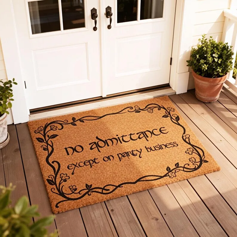 Housewarming Gifts Welcome Doormat No Admittance Except on Party Business Doormat Funny Home Customized Text Design Coir Doormat
Housewarming Gifts Welcome Doormat No Admittance Except on Party Business Doormat Funny Home Customized Text Design Coir Doormat