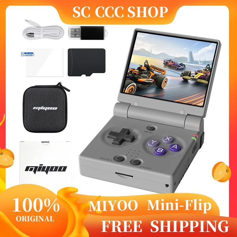 Портативная игровая консоль MIYOO Mini Flip Retro с новым шарниром, 2,8-дюймовым IPS-экраном, классический игровой эмулятор для любителей ретро-игр
Портативная игровая консоль MIYOO Mini Flip Retro с новым шарниром, 2,8-дюймовым IPS-экраном, классический игровой эмулятор для любителей ретро-игр