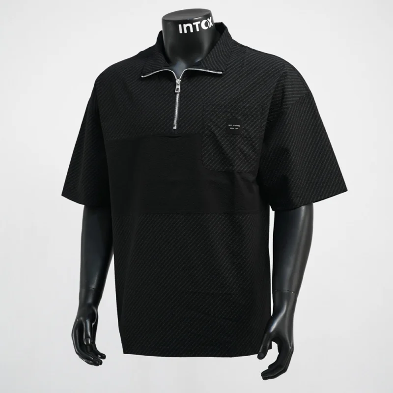 Breathable half zipper lapel shirt for men in summer, thin, casual, simple, versatile, fashionable short sleeved T-shirt
Breathable half zipper lapel shirt for men in summer, thin, casual, simple, versatile, fashionable short sleeved T-shirt
