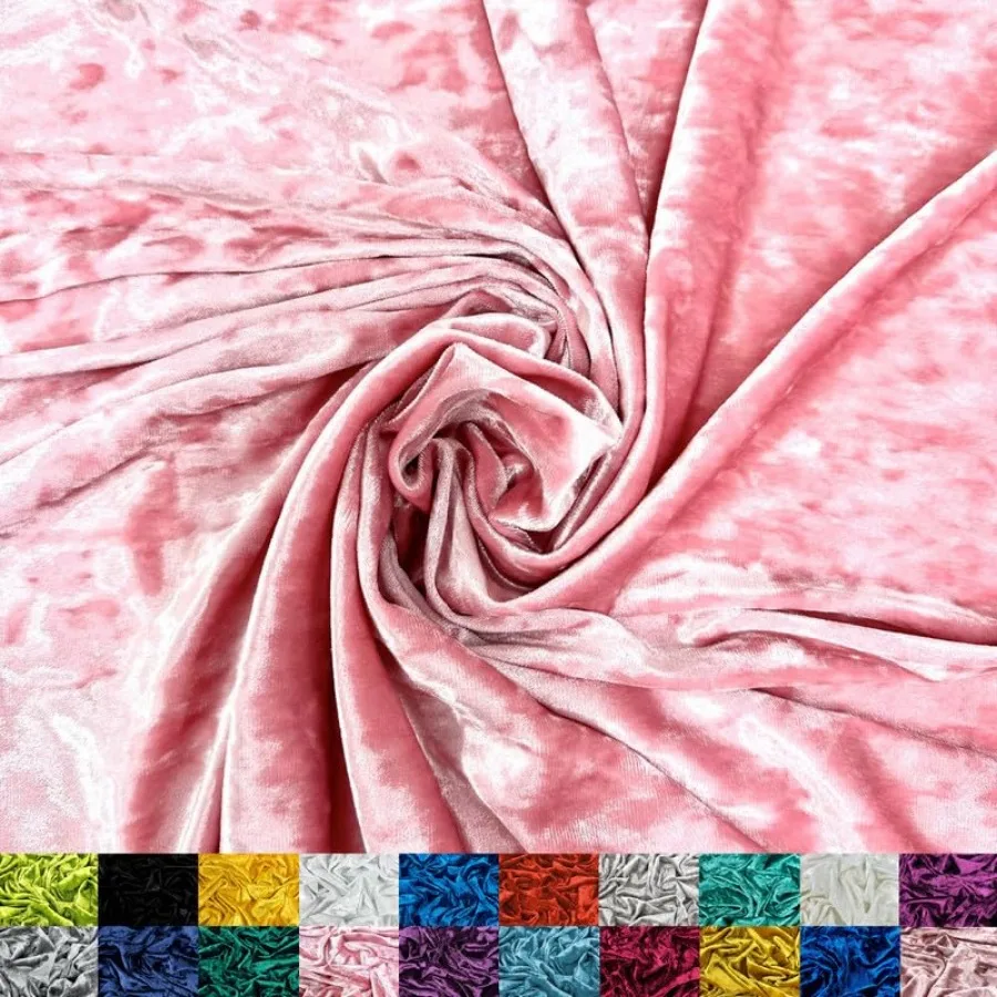 Stretch Crushed Velvet Fabric by The Yard - 60/62" Wide Soft Velvety Fabric for Sewing Apparel, Upholstery, Curtains and Decor
Stretch Crushed Velvet Fabric by The Yard - 60/62" Wide Soft Velvety Fabric for Sewing Apparel, Upholstery, Curtains and Decor