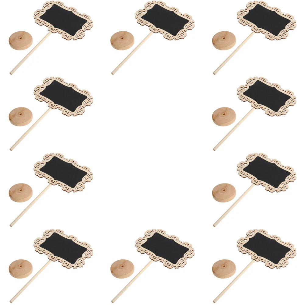 10 Pcs Hollow Out Lace Seat Card Office Decoration Small Blackboard Wooden Chalkboard Signs
10 Pcs Hollow Out Lace Seat Card Office Decoration Small Blackboard Wooden Chalkboard Signs