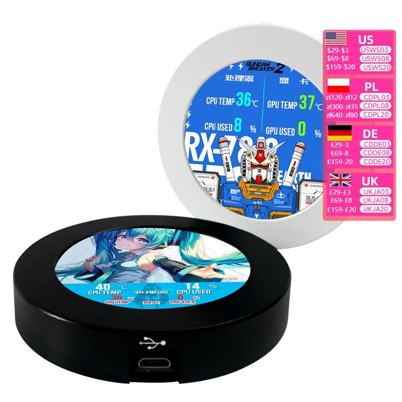 2,1-дюймовый круглый экран 480*480 IPS динамический дисплей, крышка контроля температуры, 120/240/360, встроенный радиатор процессора с водяным охлаждением
2,1-дюймовый круглый экран 480*480 IPS динамический дисплей, крышка контроля температуры, 120/240/360, встроенный радиатор процессора с водяным охлаждением