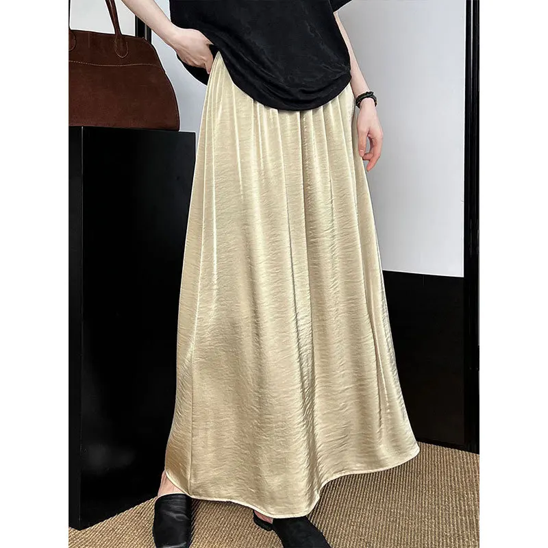 Lu Xi Fangacetic Acid Satin Half Skirt 2025 Summer New Drape A-line to Ankle Temperament Long Skirt 1918
Lu Xi Fangacetic Acid Satin Half Skirt 2025 Summer New Drape A-line to Ankle Temperament Long Skirt 1918