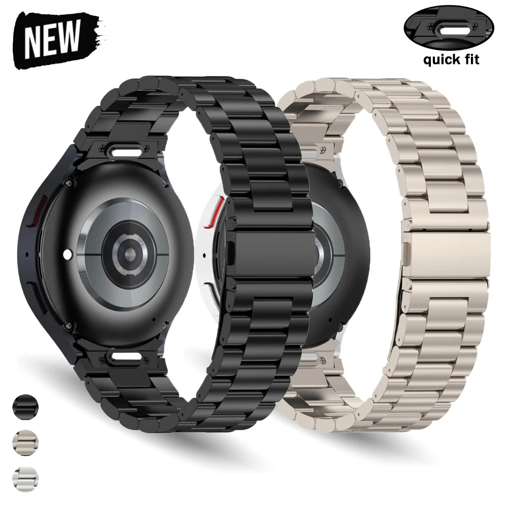 Metal Quick Fit Band for Samsung Galaxy Watch 7/6/5 44mm 40mm 6classic 47mm 43mm 5 Pro 45mm NO Gaps Bracelet Galaxy Watch Strap
Metal Quick Fit Band for Samsung Galaxy Watch 7/6/5 44mm 40mm 6classic 47mm 43mm 5 Pro 45mm NO Gaps Bracelet Galaxy Watch Strap