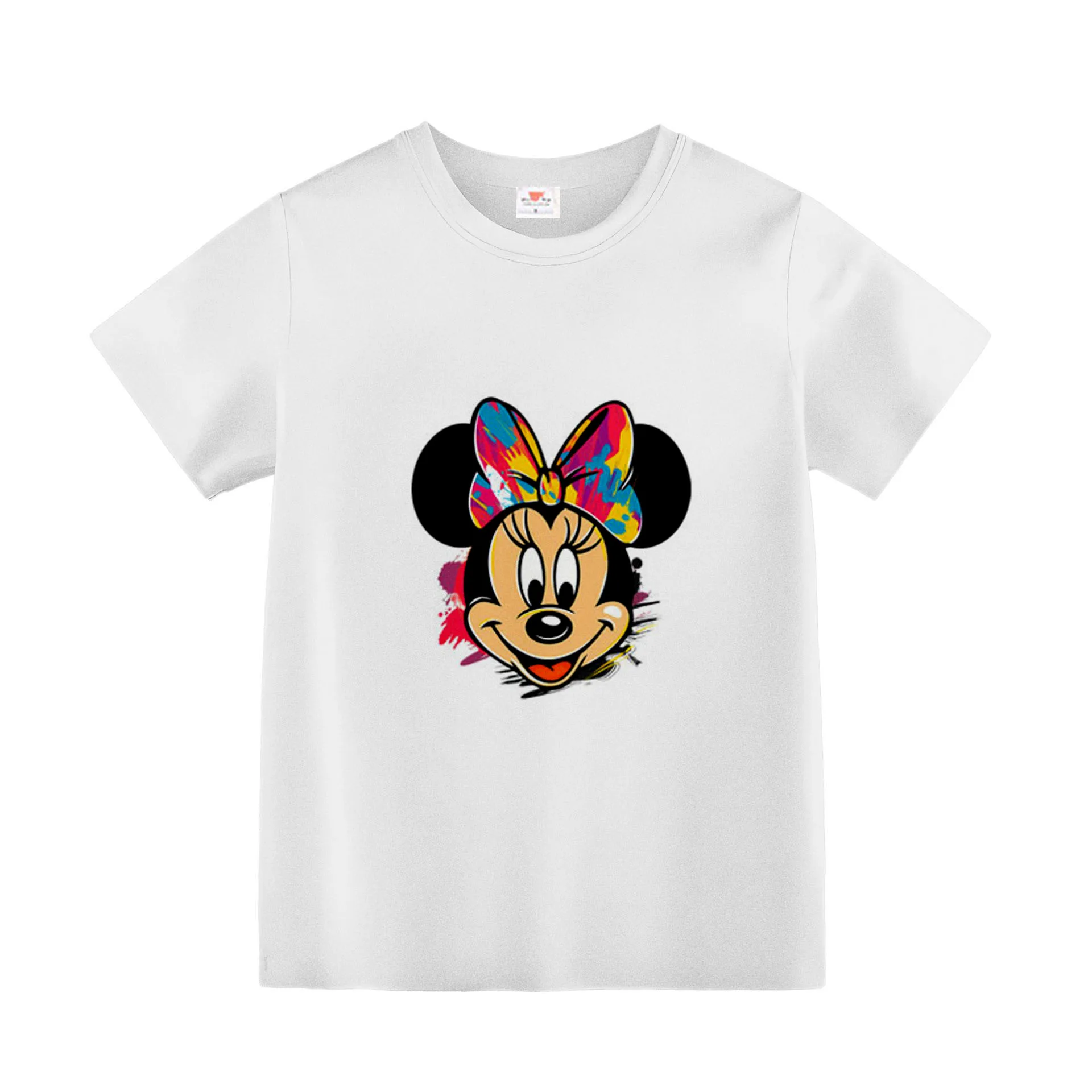Summer Children Girl Clothes Disney Happy Minnie Cartoon Prints T-shirts Fashion Kid Girls Short Sleeve Crew Neck Top
Summer Children Girl Clothes Disney Happy Minnie Cartoon Prints T-shirts Fashion Kid Girls Short Sleeve Crew Neck Top
