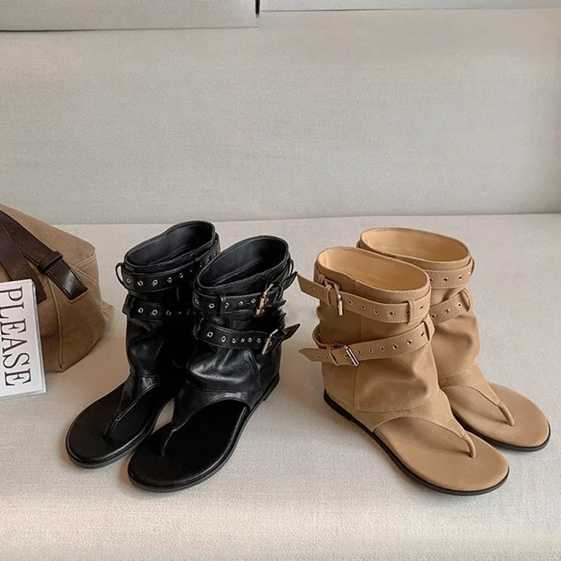 Summer Bohemian Women's Cool Boots Fashion Belt Buckle Split Toe Women's Sandals Designer Casual Woman Shoes Sandalias De Mujer
Summer Bohemian Women's Cool Boots Fashion Belt Buckle Split Toe Women's Sandals Designer Casual Woman Shoes Sandalias De Mujer