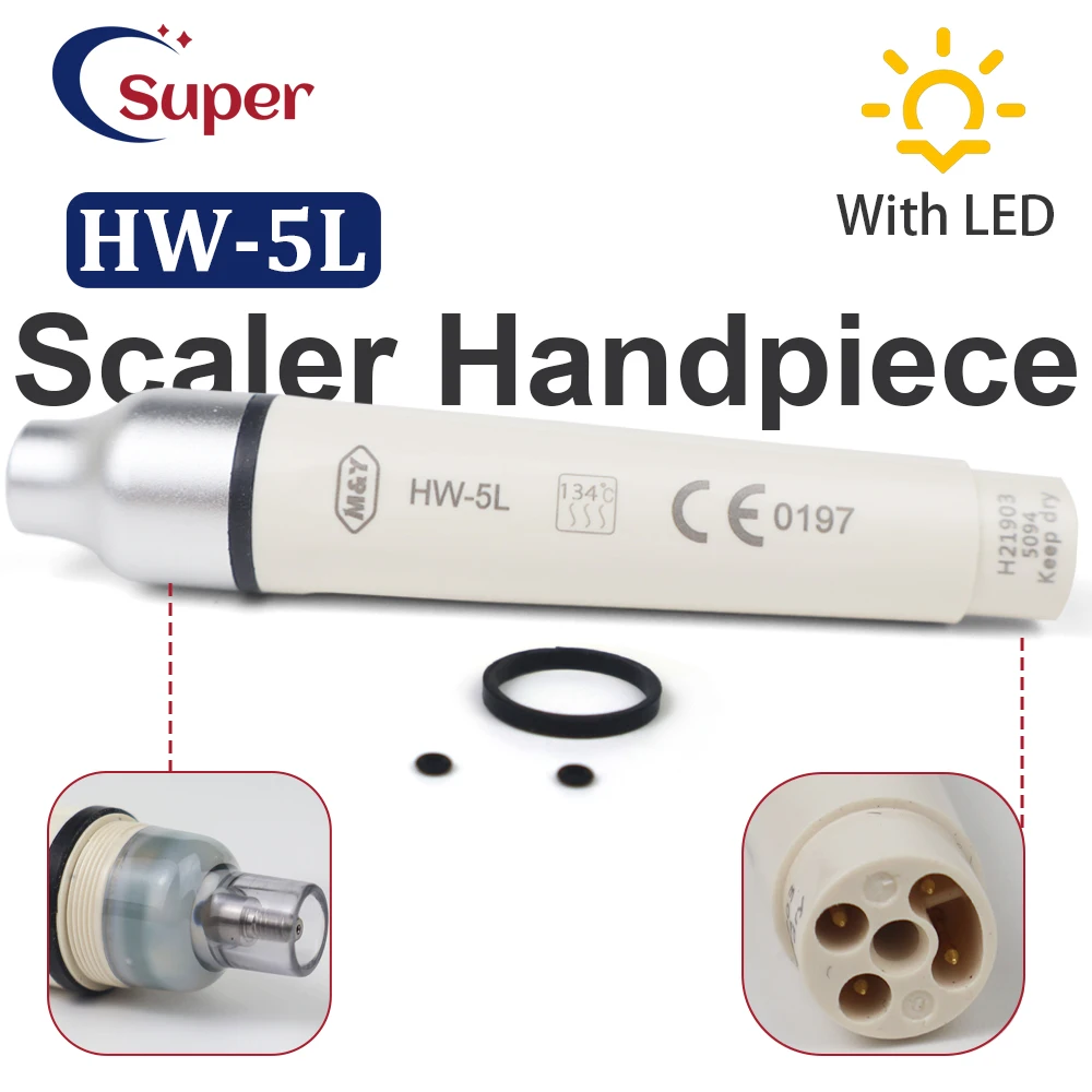 Dental HW-5L Detachable Scaler Handpiece Ultrasonic Piezo Autoclavable Professional Piezon Scaling&Periodontics dentistry tool
Dental HW-5L Detachable Scaler Handpiece Ultrasonic Piezo Autoclavable Professional Piezon Scaling&Periodontics dentistry tool