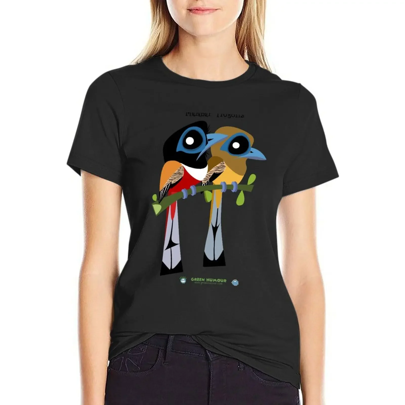 Malabar Trogon caricature T-Shirt Short sleeve tee summer clothes vintage clothes workout shirts for Women
Malabar Trogon caricature T-Shirt Short sleeve tee summer clothes vintage clothes workout shirts for Women