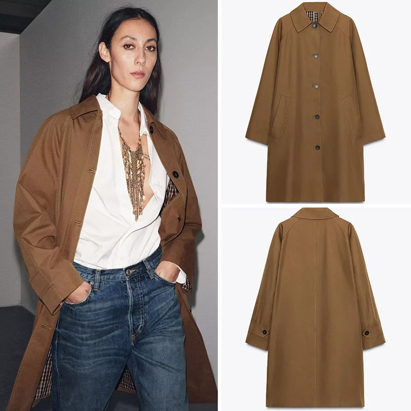 New Autumn Women's Coat Design Button Decoration Midi Length Windbreaker French Style Standard Fit Other Material 100% Ladies...
New Autumn Women's Coat Design Button Decoration Midi Length Windbreaker French Style Standard Fit Other Material 100% Ladies...