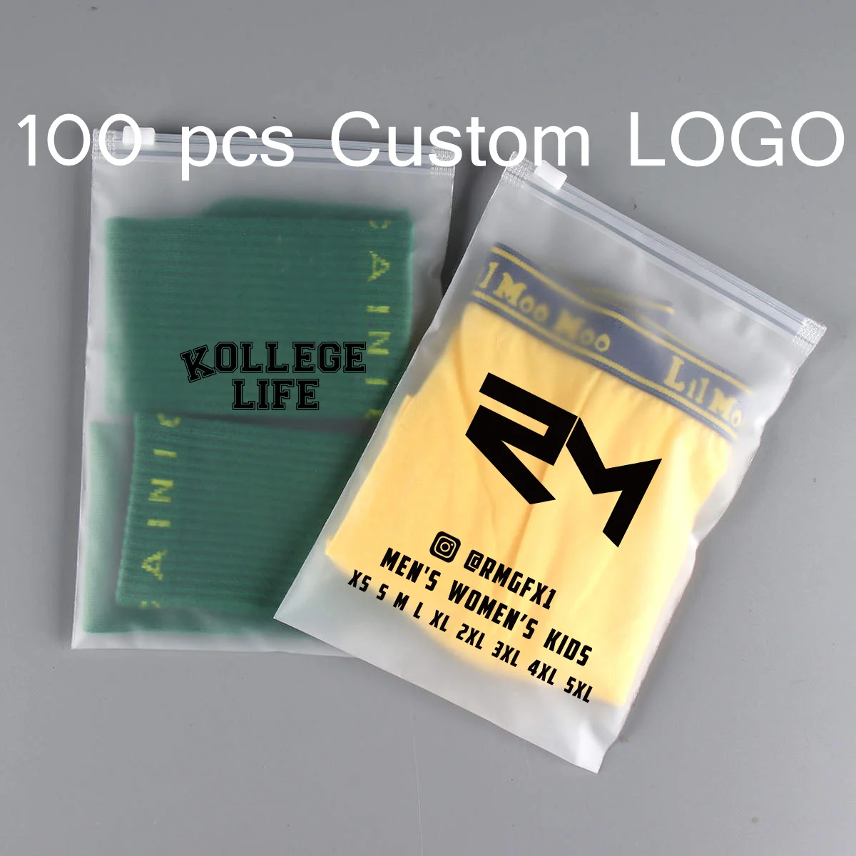 High Quality Plastic Bag Custom Logo Clear Transparent Frosted PVC Zipper Poly Bag For Clothing Packaging
High Quality Plastic Bag Custom Logo Clear Transparent Frosted PVC Zipper Poly Bag For Clothing Packaging