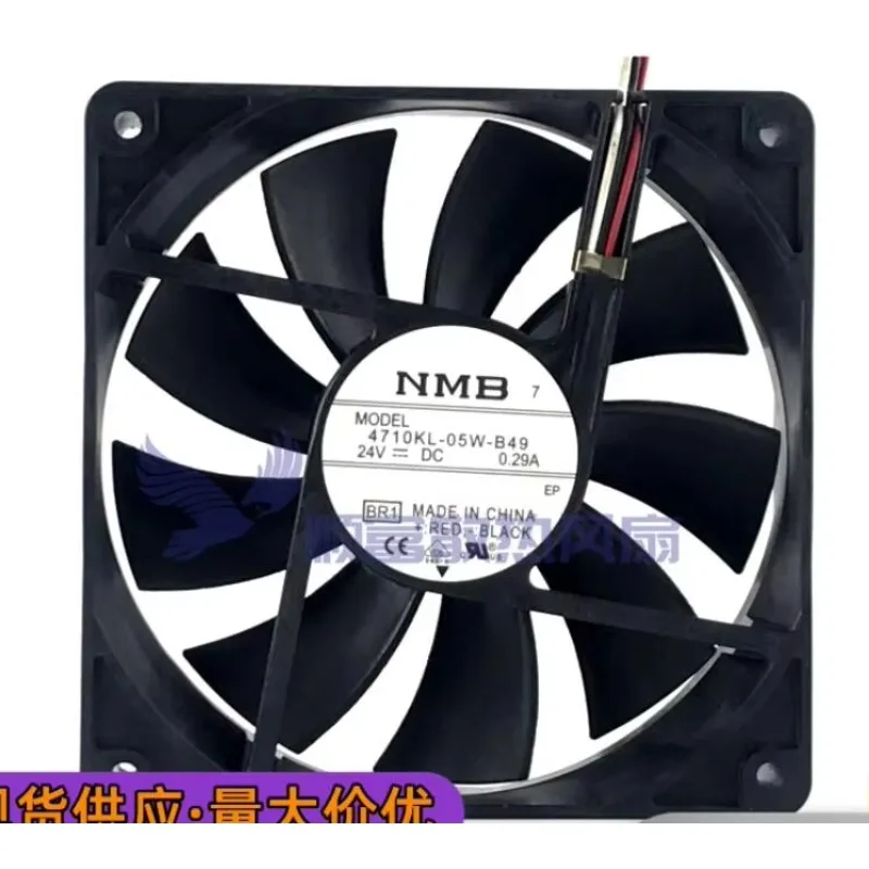 NMB 4710KL-05W-B49 BR1 DC 24V 0.29A 120x120x25mm 3-Wire Server Cooling Fan
NMB 4710KL-05W-B49 BR1 DC 24V 0.29A 120x120x25mm 3-Wire Server Cooling Fan