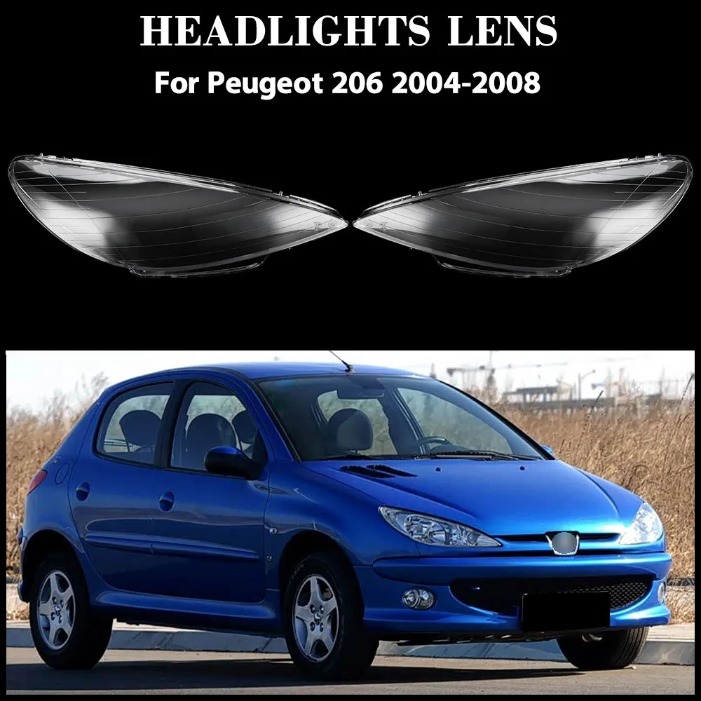 For Peugeot 206 2004 2005 2006 2007 2008 Headlight Cover Transparent Mask Headlamp Lamp Shell Original Lampshade Plexiglass
For Peugeot 206 2004 2005 2006 2007 2008 Headlight Cover Transparent Mask Headlamp Lamp Shell Original Lampshade Plexiglass