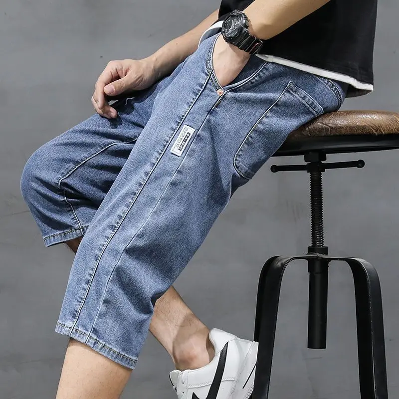 Loose Fit Men's Denim orts Summer Thin Straight Casual Seven-Foot Mid-Waist Cotton Polyester Blend Ciwalk Suitable
Loose Fit Men's Denim orts Summer Thin Straight Casual Seven-Foot Mid-Waist Cotton Polyester Blend Ciwalk Suitable